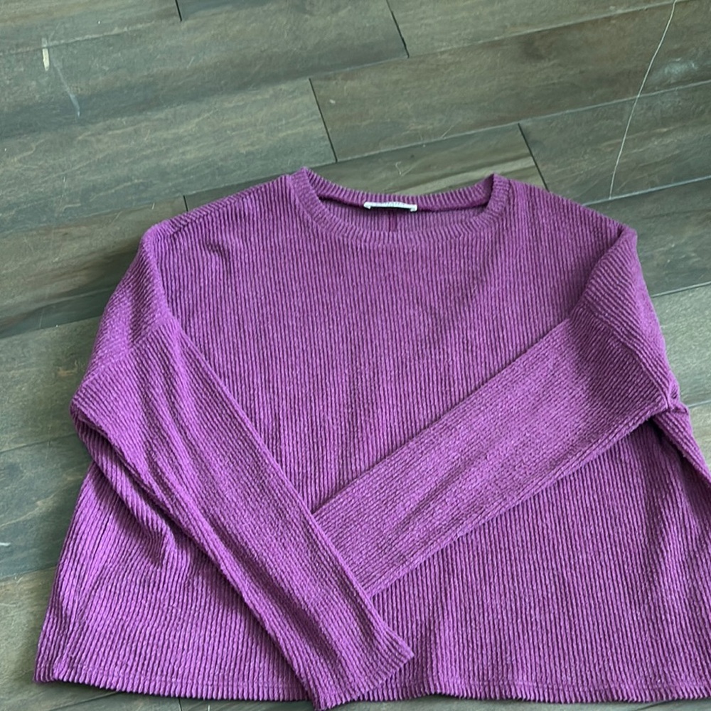 Zenana Outfitters Purple Sweater